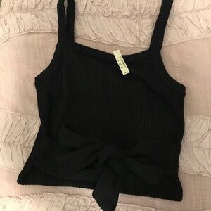 Madewell Black Crop Tank - NWT! - Size XS